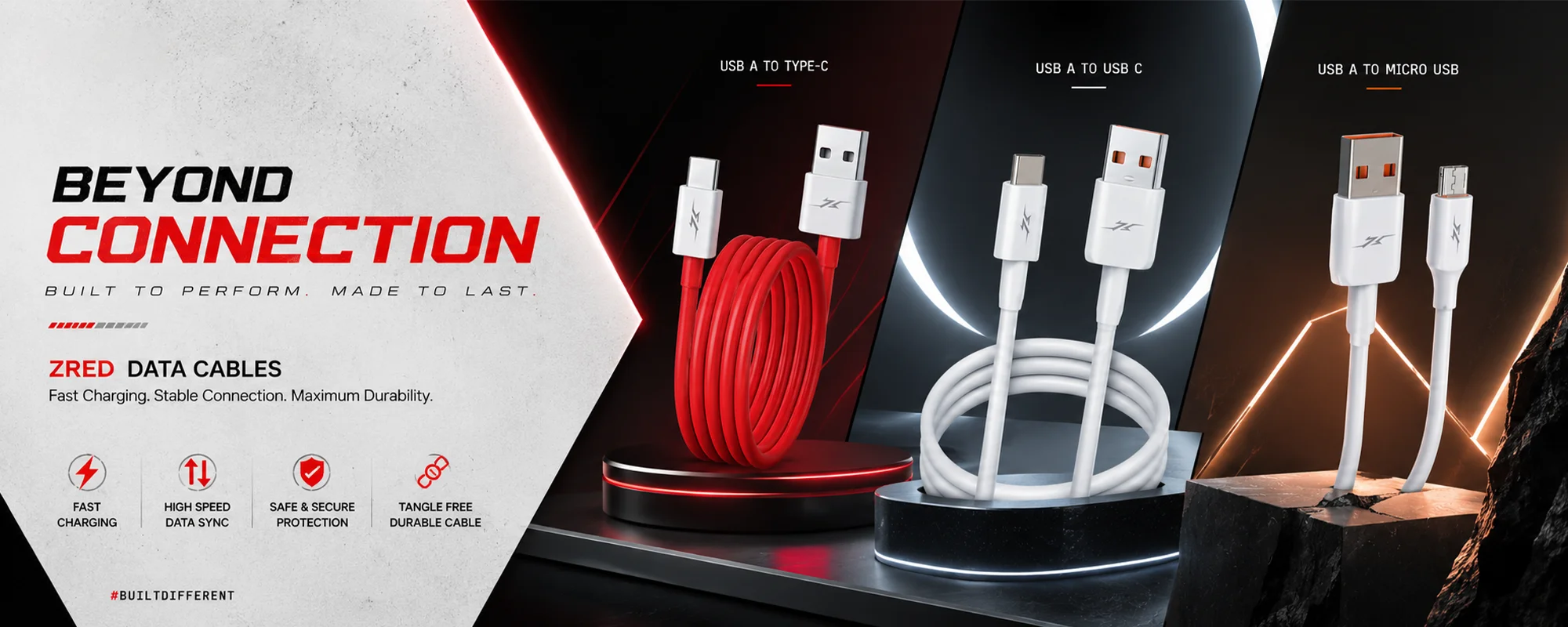 zred data cable banner