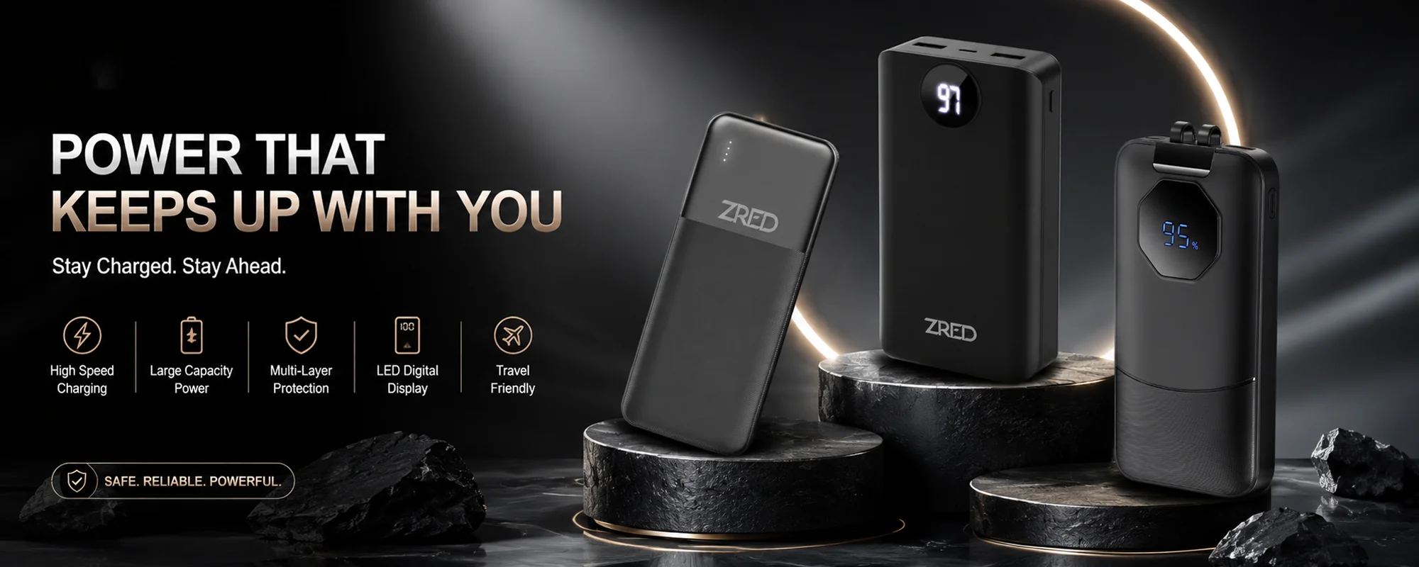 zred power bank banner